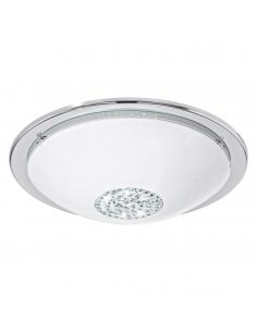 EGLO 93778 - GIOLINA Plafón LED en Acero cromo y Vidrio, cristal