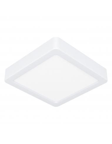 Plafón LED cuadrado blanco 16 cm - Eglo Fueva5