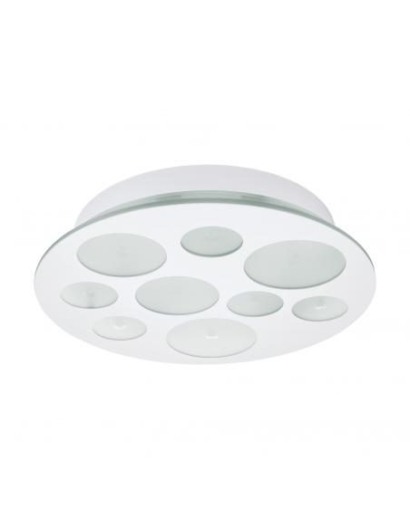 EGLO 94588 - PERNATO Plafón LED en Acero blanco y Vidrio satinado