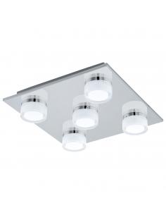 EGLO 94654 - ROMENDO Plafón LED en Acero cromo y Acrílico