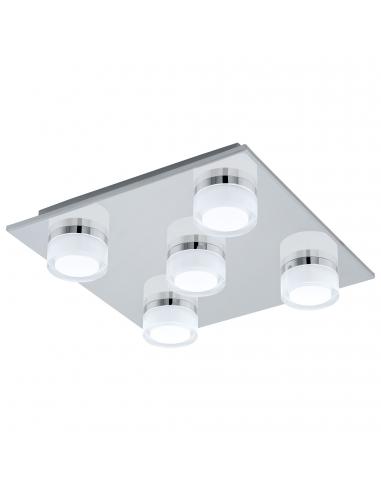 EGLO 94654 - ROMENDO Plafón LED en Acero cromo y Acrílico