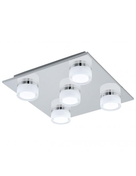 EGLO 94654 - ROMENDO Plafón LED en Acero cromo y Acrílico