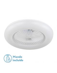 Ventilador Peri 72w Blanco 5 Asp.3000-4000-6000k 8000lm Inten.reg.remoto .Temporizador.Memoria 20x55x55 Cm