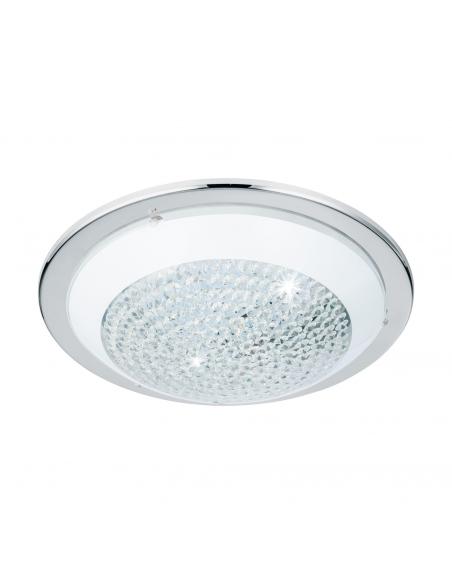 EGLO 95641 - ACOLLA Plafón LED en Acero cromo y Vidrio con cristales