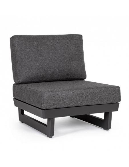 Sillón modular con cojín antracita wg21 - Bizzotto infinity