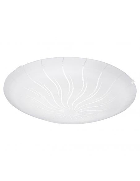 EGLO 96091 - MARGITTA 1 Plafón LED en Acero blanco y Vidrio