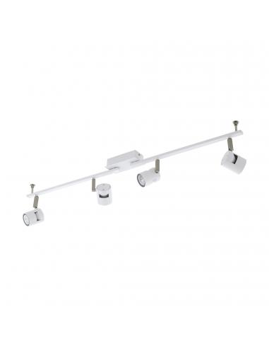 EGLO 97509 - VERGIANO Foco LED en Aluminio, acero blanco, níquel-mate