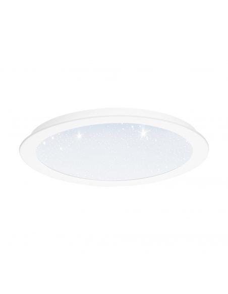 EGLO 97594 - FIOBBO Lámpara Empotrable LED en Acero blanco y Acrílico con efecto de cristal