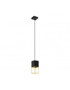 EGLO 97733 - MONTEBALDO Lámpara colgante LED en Acero negro, oro