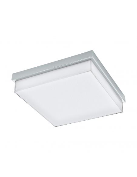 EGLO 97971 - ISLETAS Plafón LED en Acero cromo y Vidrio con efecto de cristal