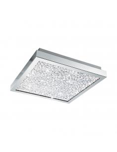 EGLO 32025 - CARDITO Plafón LED en Acero cromo y Vidrio, cristal