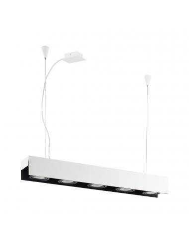 EGLO 39372 - BADALONA Lámpara colgante LED en Aluminio, acero blanco, negro