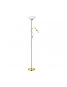 Lámpara de pie con brazo articulado dorado - Eglo Up2